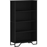 Maison Chic Knjižna omara - Knjižni regal črna 80x31x137,5 cm inženirski les, (21725754) | Shoptok.si
