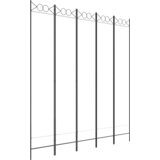 Sobna pregrada s 5 panela bijela 200x220 cm od tkanine | Eponuda.ba
