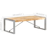  Stolić za kavu 120 x 60 x 40 cm od grubog drva manga | shoptok.hr