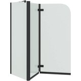  Obloga za tuš Črna 120 x 68 x 130 cm ESG steklo in aluminij | Shoptok.si
