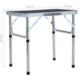  stol za kampiranje sivi aluminijski 60 x 45 cm | shoptok.hr