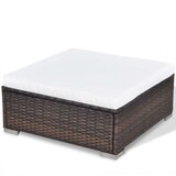  Vrtna sedežna garnitura 5-delna z blazinami poli ratan rjava, (20668066) | Shoptok.si