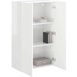 TV stenska omara Visok sijaj bela 59,5 x 31 x 100 cm, (5000113008) | Shoptok.si