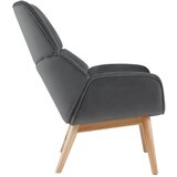 Bessagi Home fotelj felia, siv, žamet | Shoptok.si