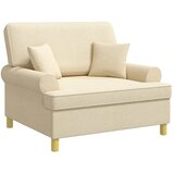  XXL fotelja s jastucima Krem Tkanina - Krem 85 cm | shoptok.hr