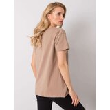 FANCY T-shirt-FA-TS-6892.88-dark beige | Shoptok.si