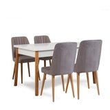  Trpezarijski sto i stolice santiago white grey atlantic pine | Eponuda.com