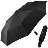 zložljiv žepni dežnik črn 110cm