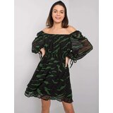 Factory Price Dress-LC-SK-22K-3040.19P-Black-Green | shoptok.hr