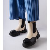 Gemre Black-beige slip-on ankle boots Albany | shoptok.hr