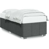 vidaXL Okvir za krevet tamnosivi 100x200 cm od tkanine | shoptok.hr