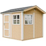 Timbela Vrtna hišica vrhunske kakovosti 5,9 m² - V252x250x294 cm - s tlemi in bitumenskimi ploščicami - M913-HARVEST HONEY, (5000117207) | Shoptok.si