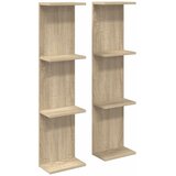 vidaXL Stenska polica 2 pcs Sonoma hrast 22 x 15 x 100 cm, (5000307497) Cene
