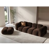Cosmopolitan Design Temno rjava žametna sedežna garnitura 250 cm Loretto – | Shoptok.si