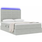 vidaXL Postelja z dodatnim prostorom za shranjevanje in LED osvetlitvijo, (5000105363) | Shoptok.si