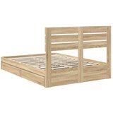  Krevet s od storage Sonoma hrast 140 x 200 cm Konstruirano drvo | shoptok.hr