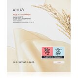 Anua Rice 70% + Ceramide Clow Collagen Mask posvetlitvena maska za obraz s kolagenom 1 kos | Shoptok.si