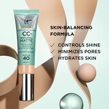 IT Cosmetics Your Skin But Better CC+ Natural Matte CC krema za mat videz SPF 40 Rich Honey 32 ml | Shoptok.si