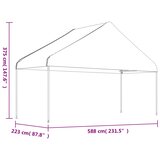  Sjenica s krovom bijela 17,84 x 5,88 x 3,75 m polietilen | shoptok.hr