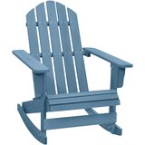  Vrtna stolica za ljuljanje Adirondack od masivne jelovine plava | shoptok.hr