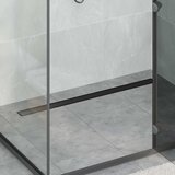 Tuš kanal 2-u-1 sa 360° sifonom Crna 100 cm | shoptok.hr