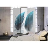 Artgeist PARAVAN 135/172/3 cm bela, svetlo modra Slike