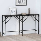  Konzolna stolica Crni hrast 140 x 29 x 75 cm Konstruirano drvo | shoptok.hr