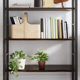  Zidna polica tamnosmeđa 100x60x2 cm od obrađene hrastovine | shoptok.hr