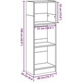 vidaXL Regal za knjige crni 40x24x109 cm od konstruiranog drva | shoptok.hr