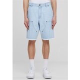 UC Men Men's Open Edge Two Knee Denim Shorts - Blue Cene