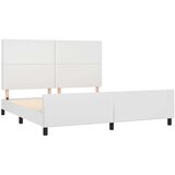  Posteljni okvir z vzglavjem bel 180x200 cm umetno usnje, (20794989) | Shoptok.si