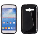  S silikonski ovitek Samsung Galaxy S duos 3 G313, TREND 2 S7570/S7572, ACE 4 črn | Shoptok.si