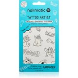 Nailmatic Tattoo Artist Temporary Coloring Tattoos tetovaža za otroke 3 y+ Monsters 9x16,3 cm Cene
