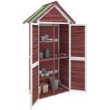  Vrtno spremište za alat boja kave 89x52,5x175 cm od borovine | shoptok.hr