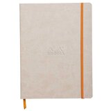  Notes B5, Rhodia Rhodiarama, meke korice, s gumicom, diktando crte, bež Slike