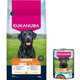  15 kg Eukanuba suha hrana + 3 x 400 g odgovarajuće mokre hrane gratis! - Junior Large & Giant Breed | shoptok.hr