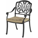 Hartman Tamno siva metalna vrtna stolica Amalfi –