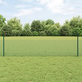 vidaXL Varjena žična ograja z 22 U stebrički Zelena 0.5x50 m Jeklo Cene