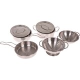  Set metalnih lonaca sa tirkiznom pregačom - 13 elemenata | shoptok.hr