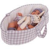 BEBA lutka za igru sa dodacima - Lovely Baby - ljubičasto/siva | Shoptok.si