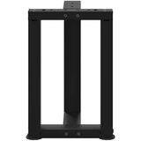 vidaXL noge kavne mizice t-oblika 2 kosa črna 38x25x(42-43) cm jeklo | Shoptok.si