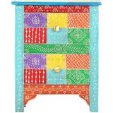  Ročno barvana nočna omarica 40x30x50 cm trden mangov les, (20732473) | Shoptok.si