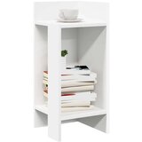  Pomoćni stolići 2 kom s policom bijeli 25 5x27x60 cm | shoptok.hr