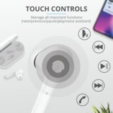 Trust slušalice tws nika touch bijele (23705) | shoptok.hr