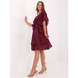 Italy Moda Dress-MI-SK-102128.61-burgundy | shoptok.hr