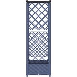  Povišeni krevet s mrežom i krovom Sivi 122,5 x 40 x 123 cm PP | shoptok.hr