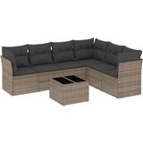  7-dijelni set vrtnih sofa sivi od poliratana | shoptok.hr