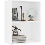 vidaXL Knjižnica Bela 60x30x76,5 cm Izoblikovan les | Shoptok.si