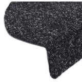  Prostirke za stepenice, samoljepljive, 10 kom, 65x21x4 cm, crne, poluokrugle, velike | shoptok.hr