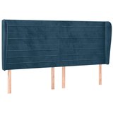  Uzglavlje s ušima tamnoplavo 163x23x118/128 cm baršunasto | shoptok.hr